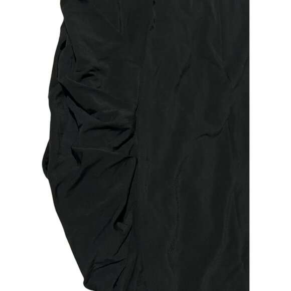 ๐ NWOT ๐๏ธ BCBG BCBGMAXAZRIA ๐ WOMEN'S TULIP DRAPED BLACK PENCIL SKIRT SMALL - Picture 4 of 4